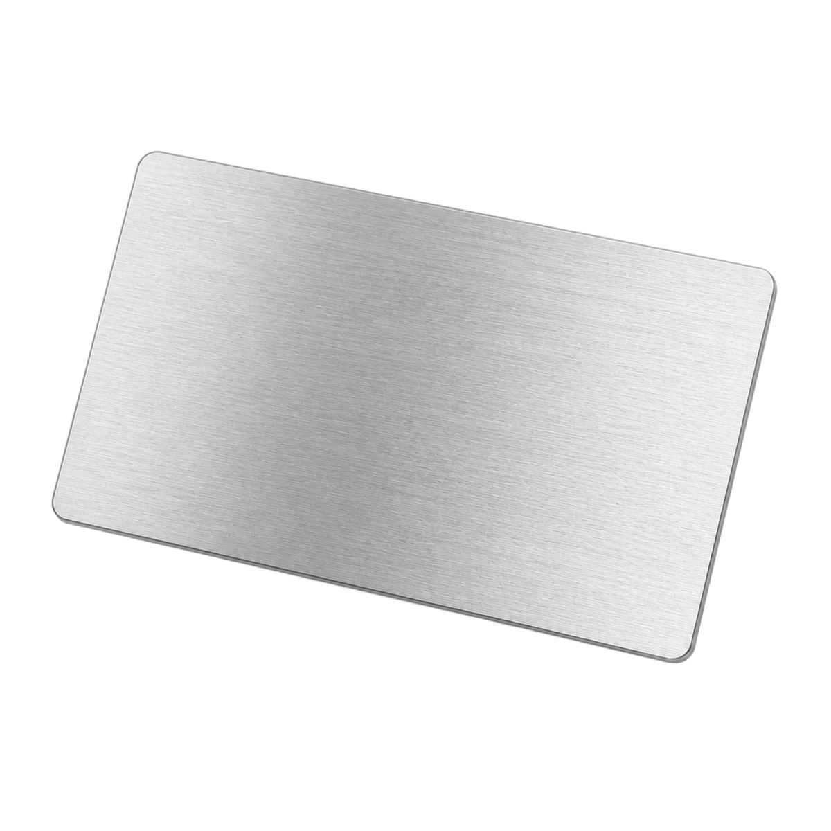 Carte de visite NFC métal argent, vue principale
