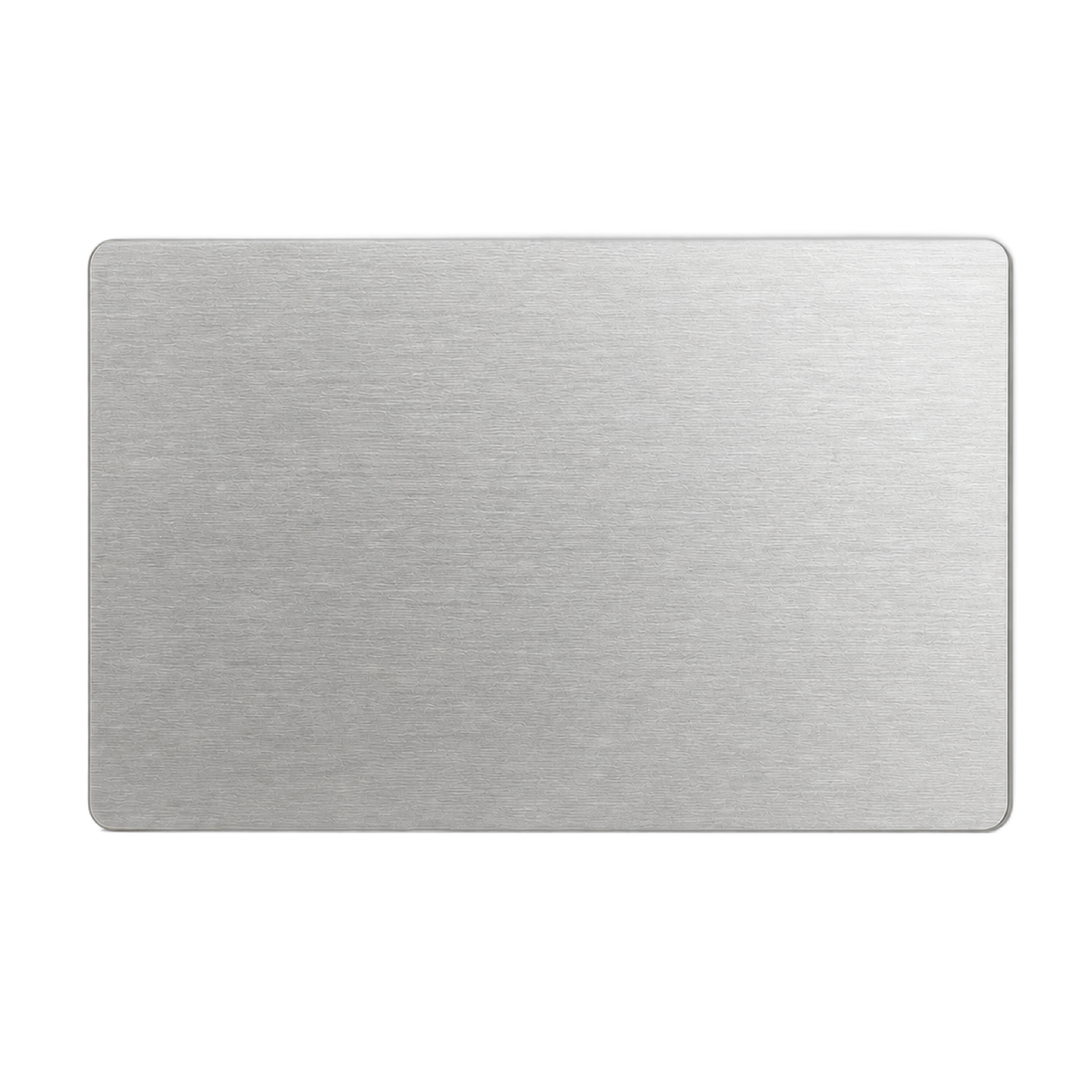 Carte de visite NFC métal argent, personnalisation recto