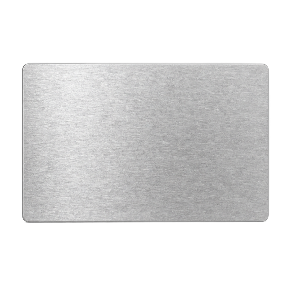 Carte de visite NFC métal argent, personnalisation verso