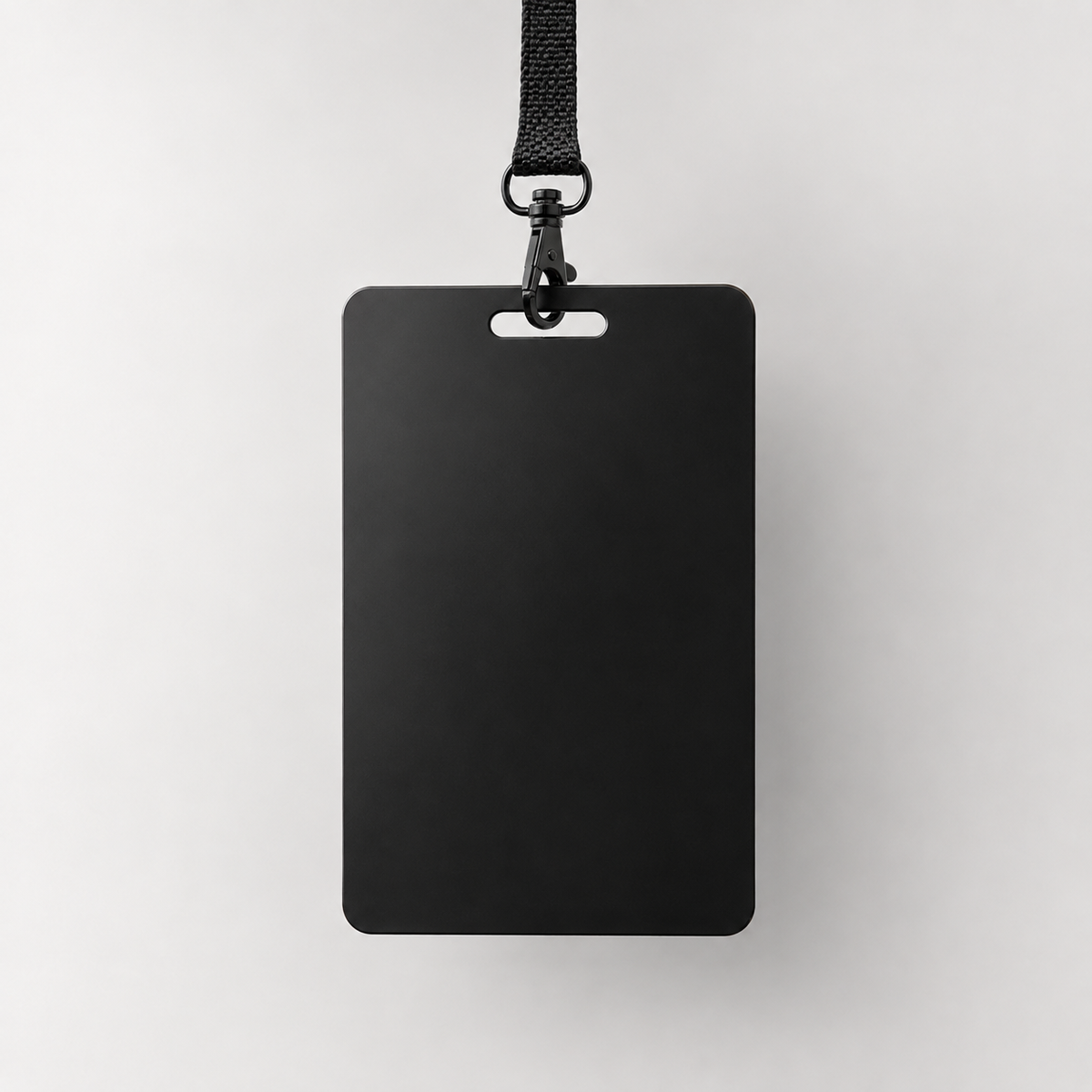 Noir — Pass NFC personnalisable, vue frontale