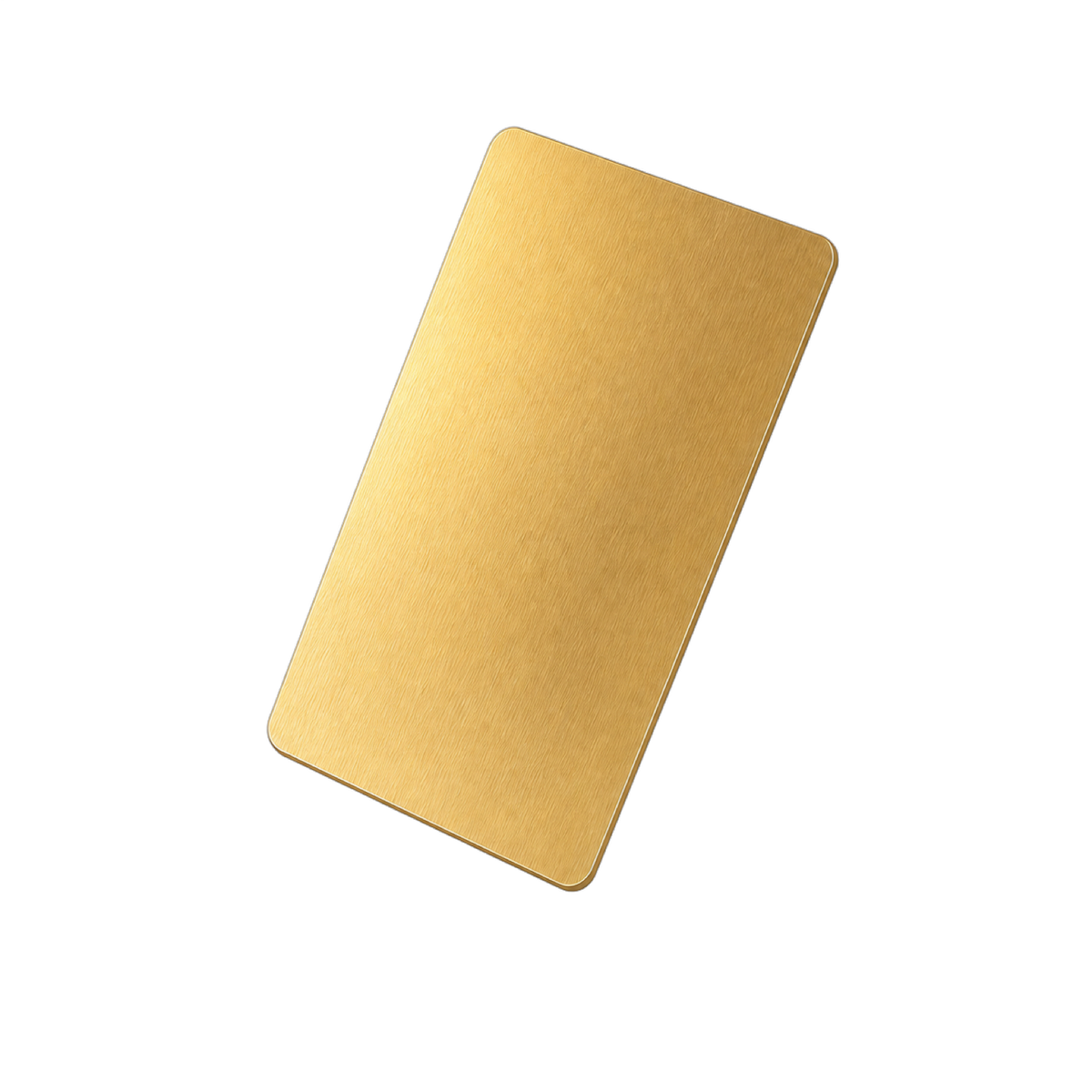 Carte de visite NFC métal or, mise en situation esthétique