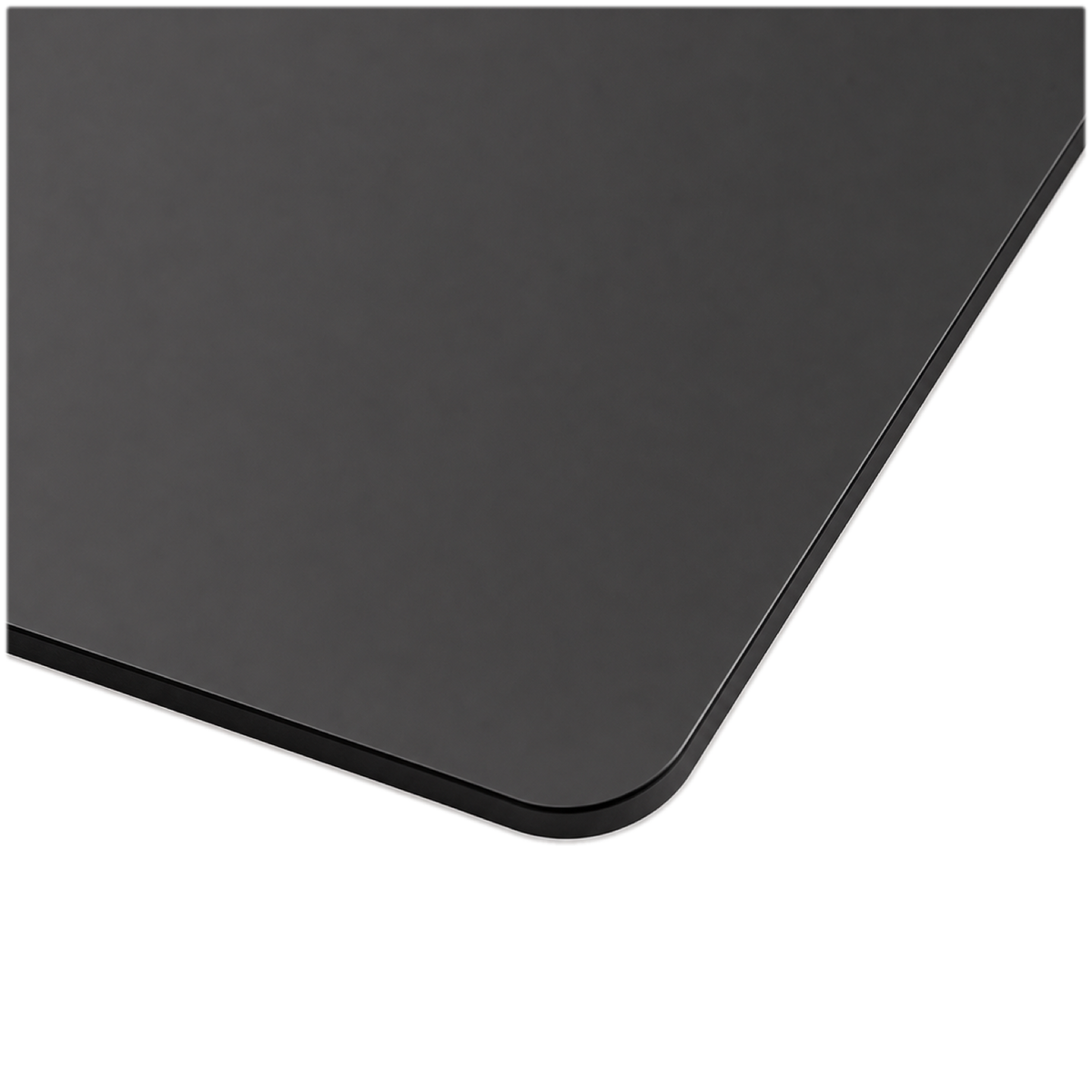 Carte de visite NFC PVC noir, détail du coin