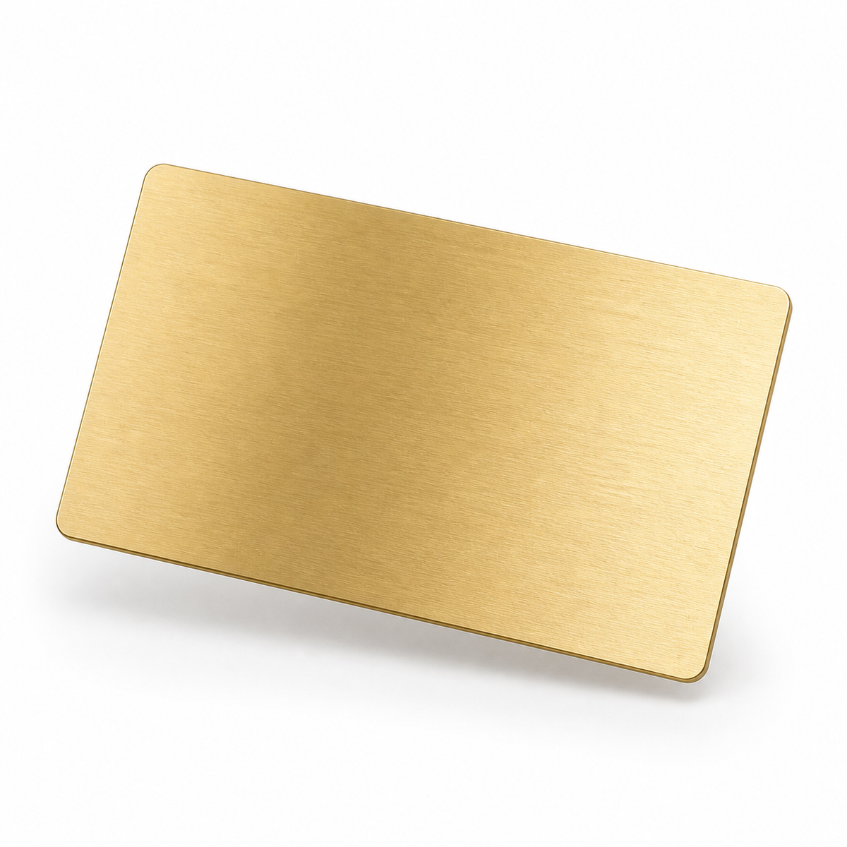Carte de visite NFC métal or